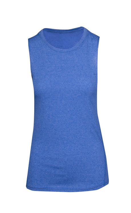 T403LD-Ladies Heather SLEEVELESS Tee - Greatness Range