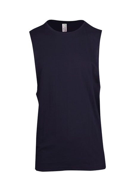 T405MS-180gsm 100% combed cotton sleeveless tee