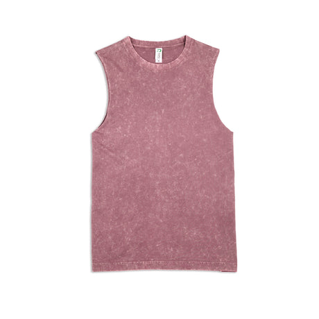 T406LD-Ladies' Stone Washed Tank