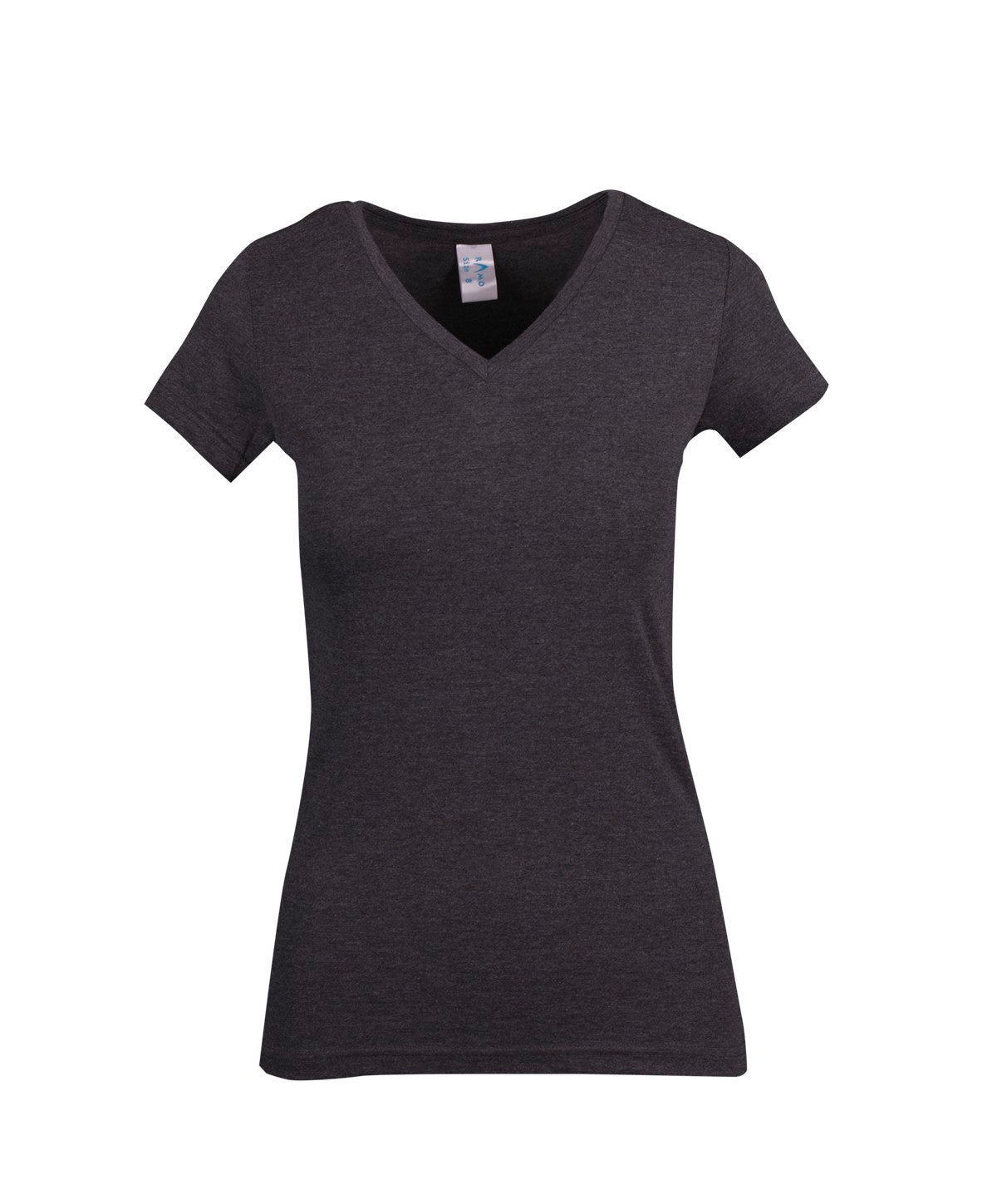 T903LD-Ladies Marl V-neck T-shirt