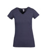 T903LD-Ladies Marl V-neck T-shirt