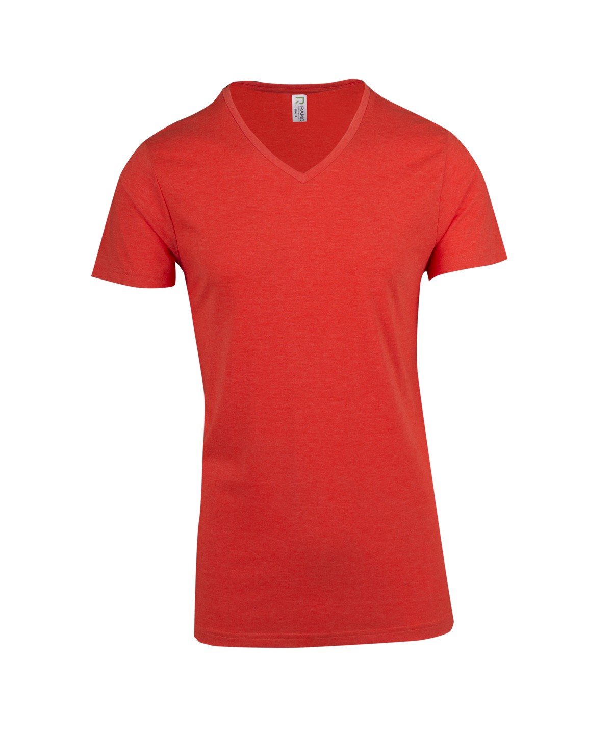 T903TV-Mens Marl V-neck T-shirt