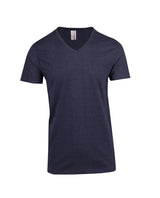 T903TV-Mens Marl V-neck T-shirt