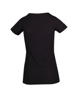 T917LD-Ladies Raw Cotton Wave Tees