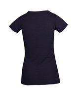 T917LD-Ladies Raw Cotton Wave Tees