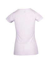 T917LD-Ladies Raw Cotton Wave Tees