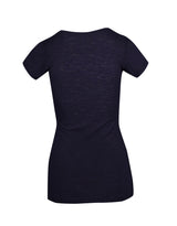 T918LD-Ladies Raw Cotton Wave V Neck Tees