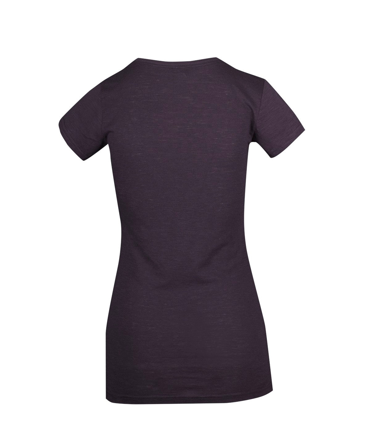 T918LD-Ladies Raw Cotton Wave V Neck Tees