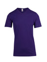 T918TV-Mens Raw Cotton Wave  V Neck Tee