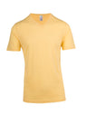 T918TV-Mens Raw Cotton Wave  V Neck Tee