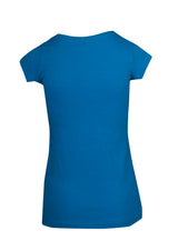 T938LD-Ladies Marl Scoop Neck T-shirt