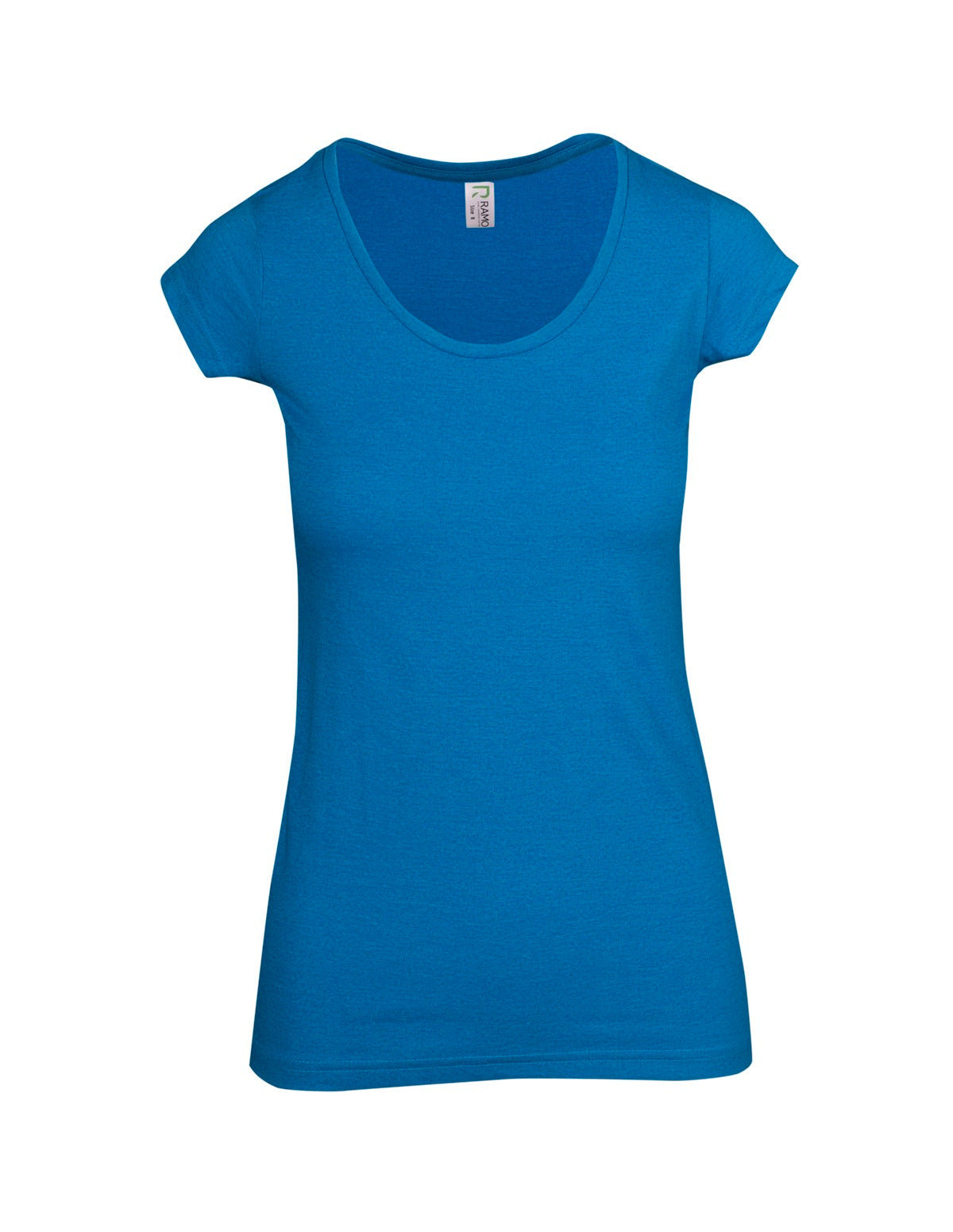 T938LD-Ladies Marl Scoop Neck T-shirt