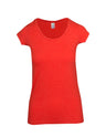 T938LD-Ladies Marl Scoop Neck T-shirt