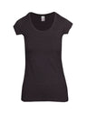 T938LD-Ladies Marl Scoop Neck T-shirt