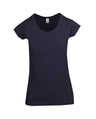 T938LD-Ladies Marl Scoop Neck T-shirt