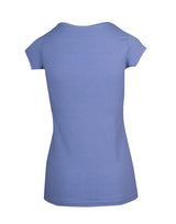 T938LD-Ladies Marl Scoop Neck T-shirt