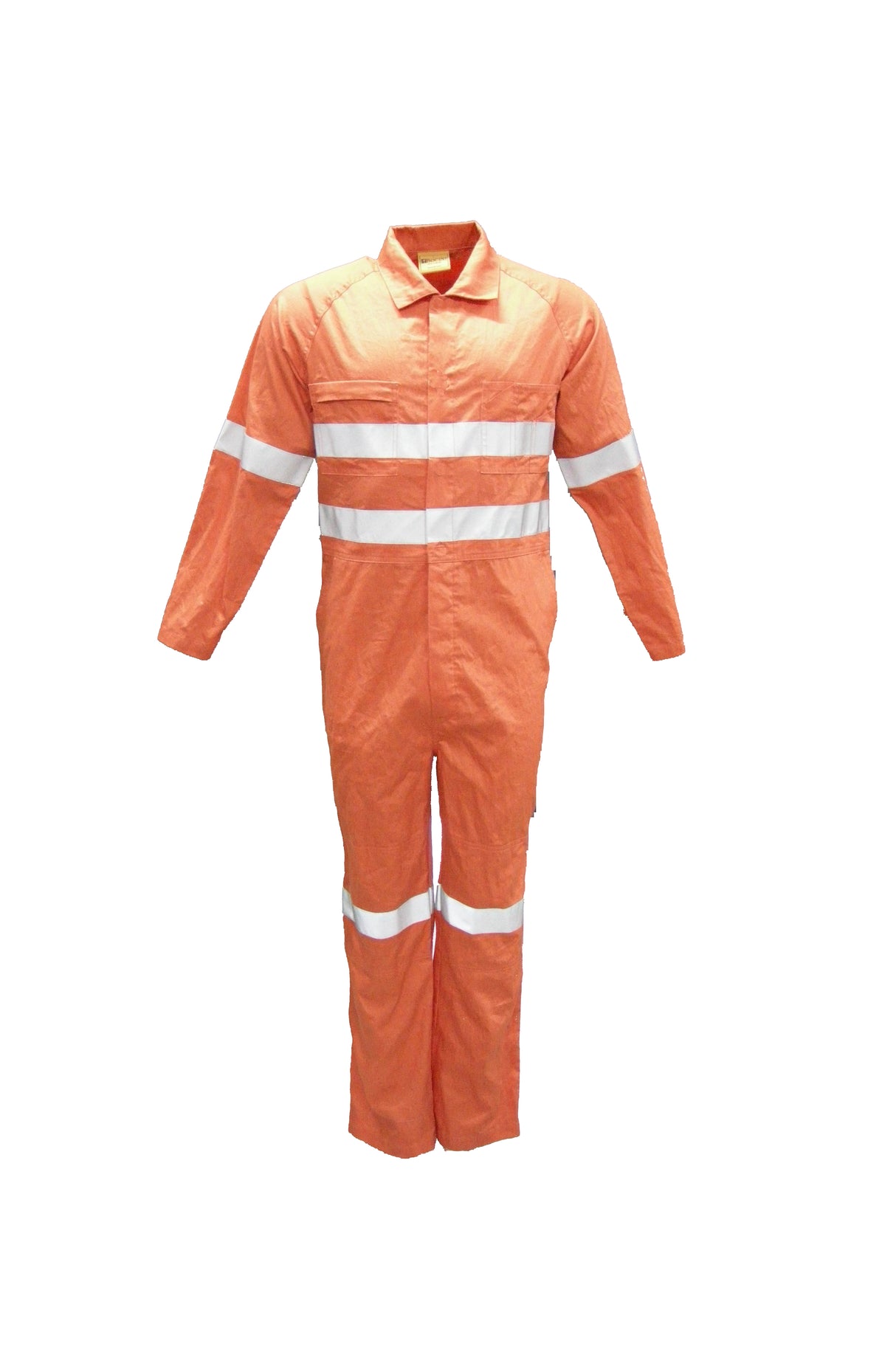 WO0683-Hi-Vis Cotton Drill Overalls With X Pattern Reflective Tape