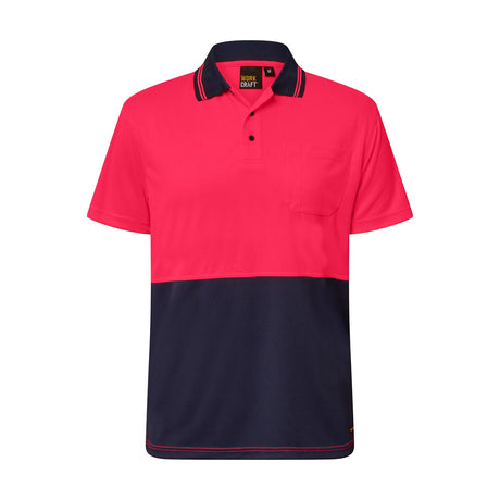 WSP201-Hi Vis Two Tone Ss Polo Pocket