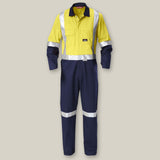 HI-VIS 2TONE TAPED COTTON DRILL COVERALL