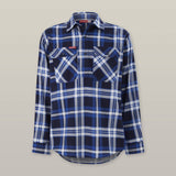 Y04006-Hard Yakka Core Mens Long Sleeve Closed Front Check Flannel Shirt