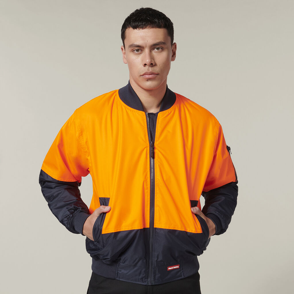 CORE HI-VIS 2 TONE WATERPROOF BOMBER JACKET