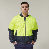 CORE HI-VIS 2 TONE WATERPROOF BOMBER JACKET