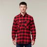 LONG SLEEVE CHECK FLANNEL COTTON WORK SHIRT