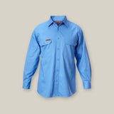 LONG SLEEVE OPEN FRONT COTTON DRILL WORK SHIRT