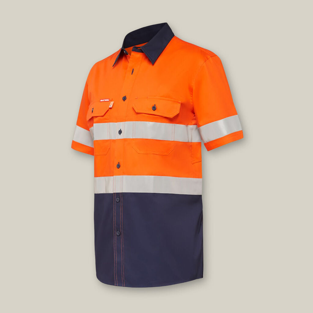 KOOLGEAR HI-VIS 2 TONE TAPED VENTED SHORT SLEEVE SHIRT