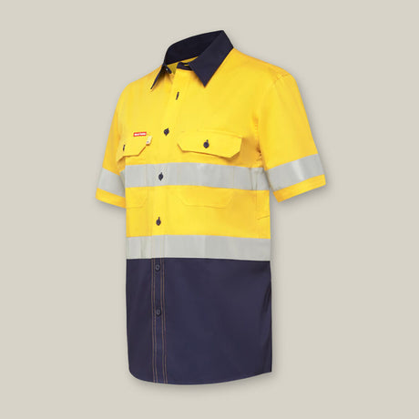 KOOLGEAR HI-VIS 2 TONE TAPED VENTED SHORT SLEEVE SHIRT