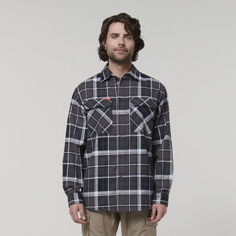 Y07752-Hard Yakka Core Mens Long Sleeve Check Flannel