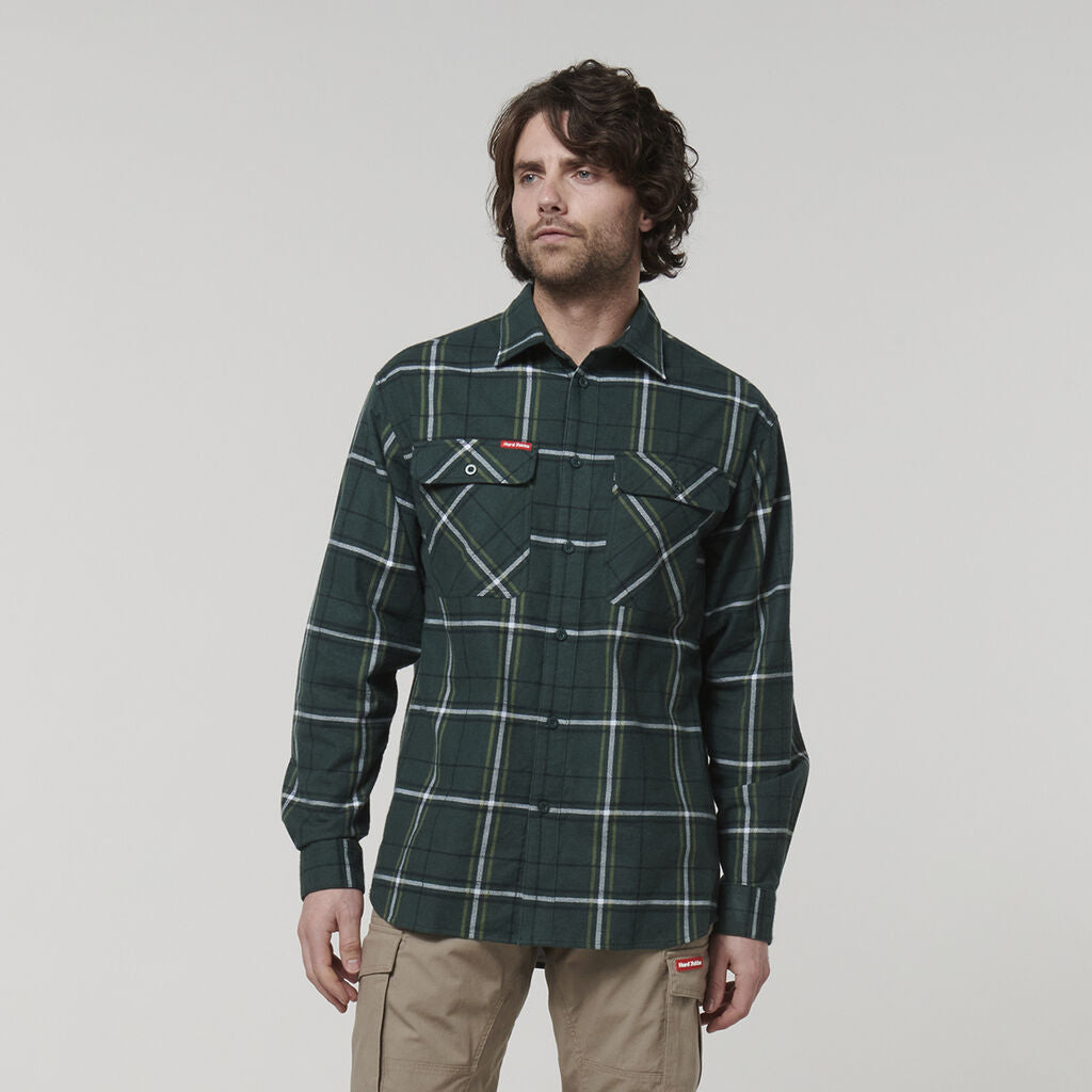 Y07752-Hard Yakka Core Mens Long Sleeve Check Flannel