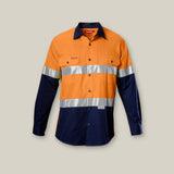 KOOLGEAR HI-VIS 2 TONE VENTED TAPED LONG SLEEVE COTTON SHIRT