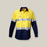 KOOLGEAR HI-VIS 2 TONE VENTED TAPED LONG SLEEVE COTTON SHIRT