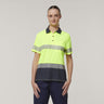 Y08602-Hard Yakka Womens Short Sleeve Hi Vis Taped Polo