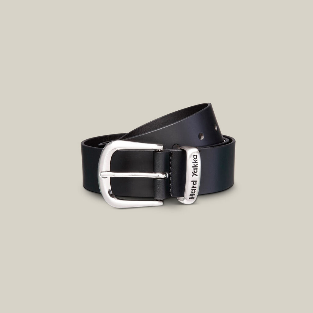 HY LEATHER & BRASS BUCKLE BELT