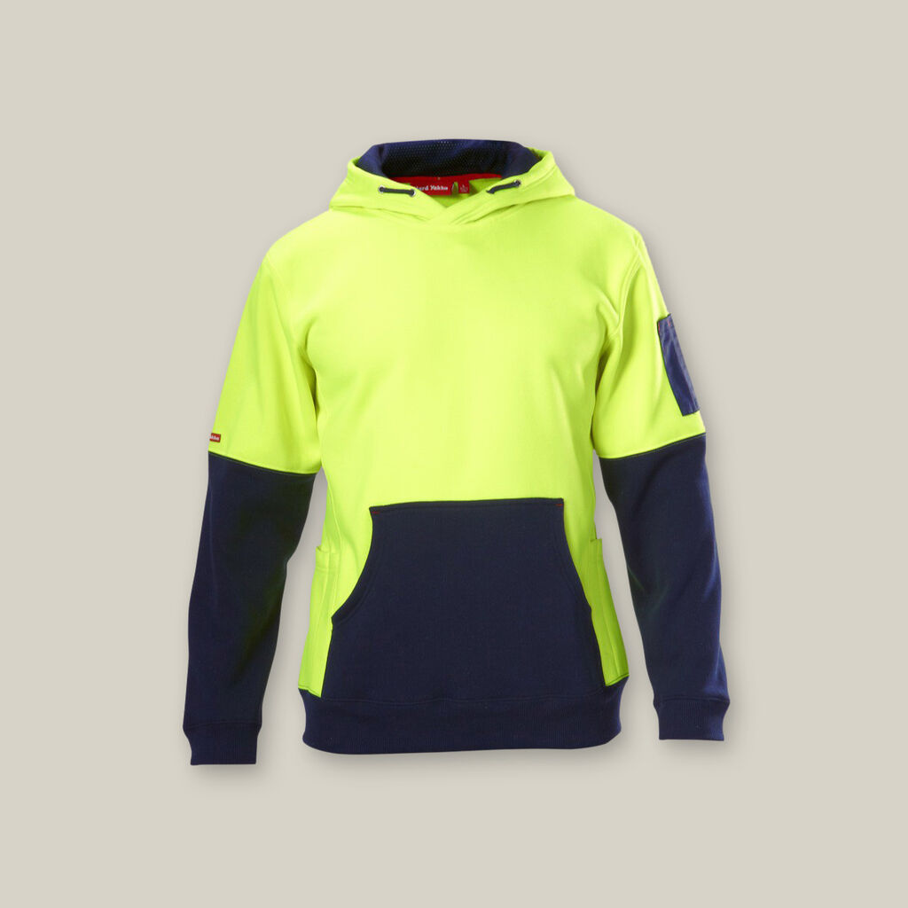 HI-VIS 2 TONE FLEECE HOODIE