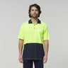 Y19616-Hard Yakka Mens Short Sleeve Hi Vis Polo