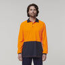 Y19617-Hard Yakka Mens Long Sleeve Hi Vis Polo