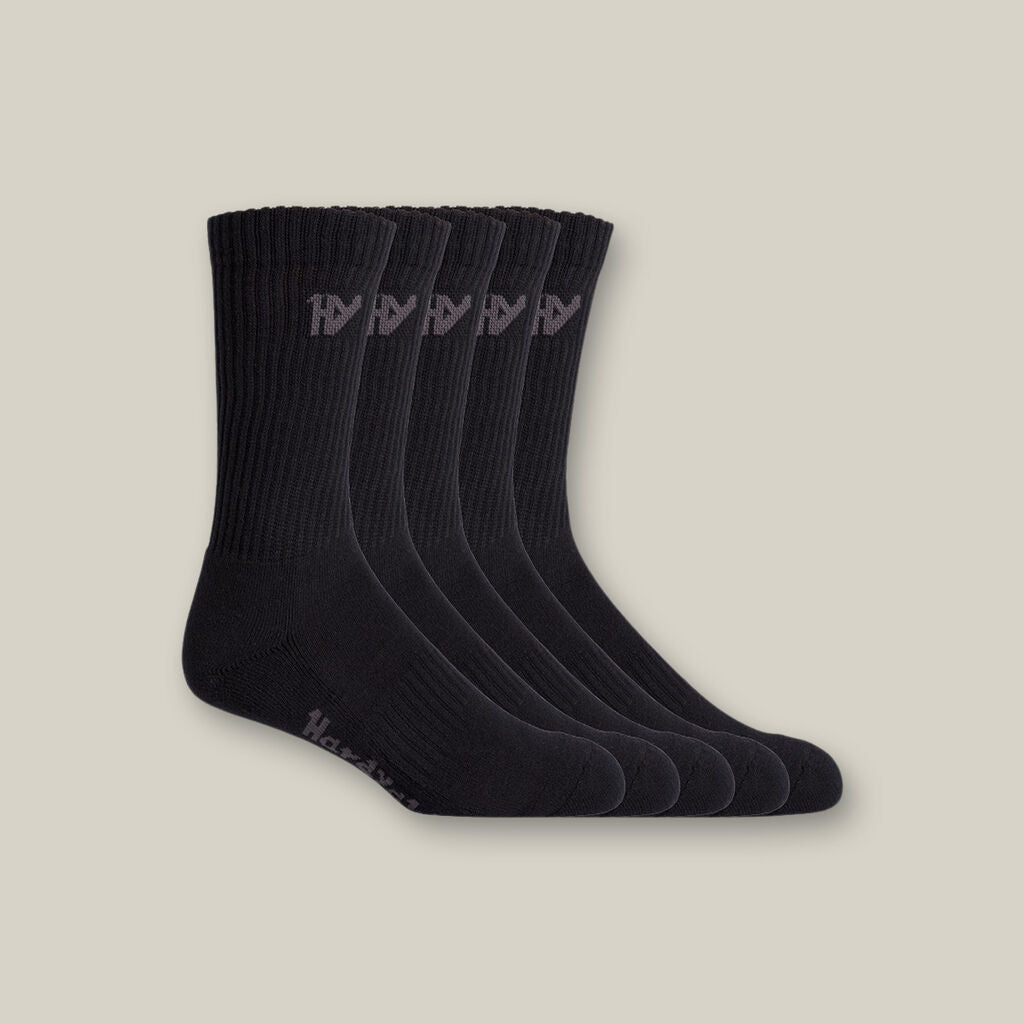 PADDED COTTON CREW WORK SOCK - 5 PACK