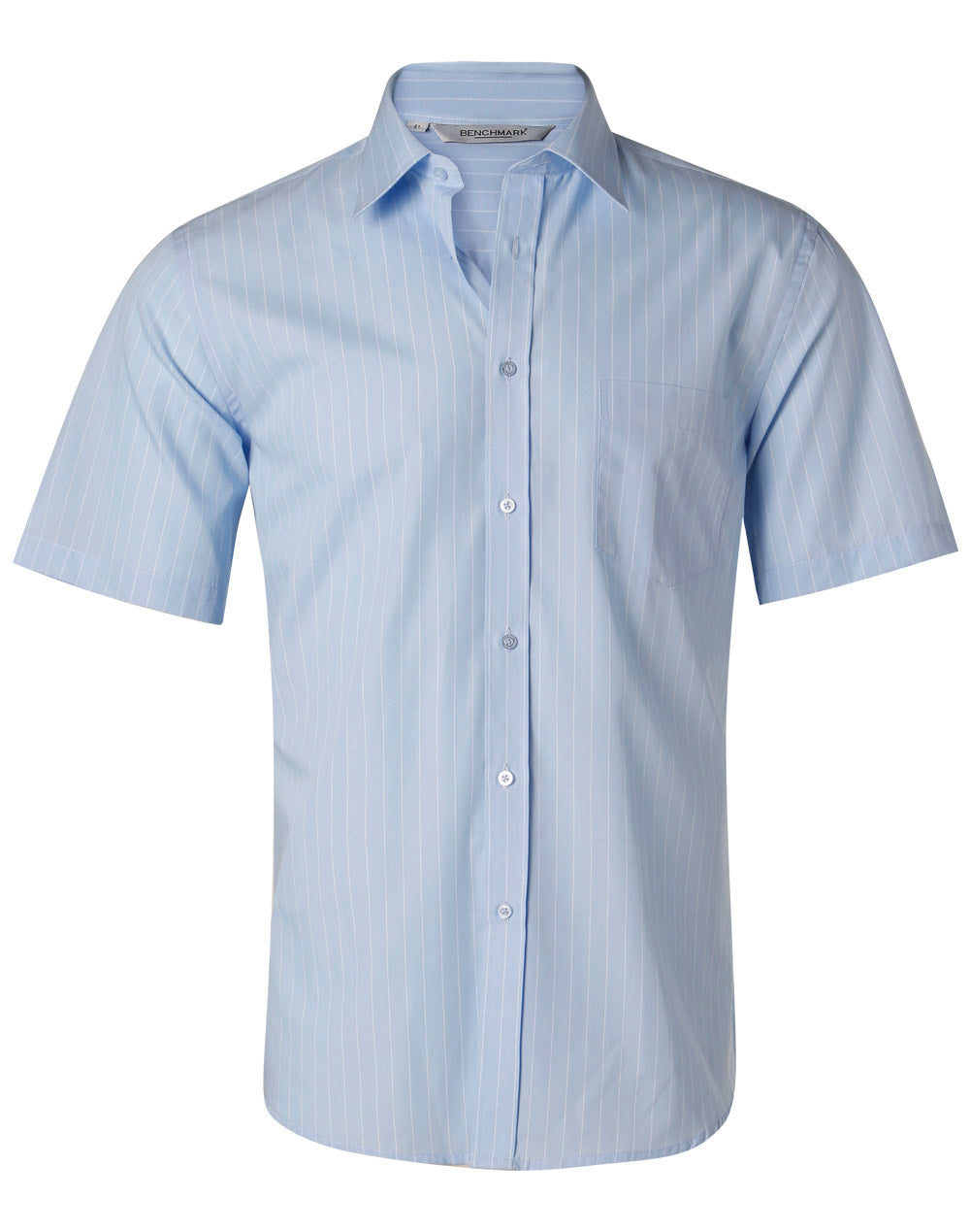 M7221 Men's Pin Stripe Short Sleeve Shirt