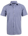 M7320S Men's Multi-Tone Check Short Sleeve Shirt