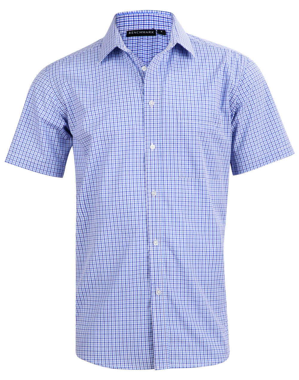 M7320S Men's Multi-Tone Check Short Sleeve Shirt