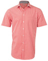 M7330S Men's Gingham Check Short Sleeve Shirt