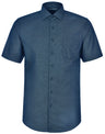 M7400S ASCOT MENS SHORT SLEEVE DOT JACQUARD STRETCH SHIRT