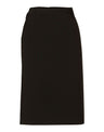 M9470 Women's Wool Blend Stretch Mid Length Lined Pencil Skirt