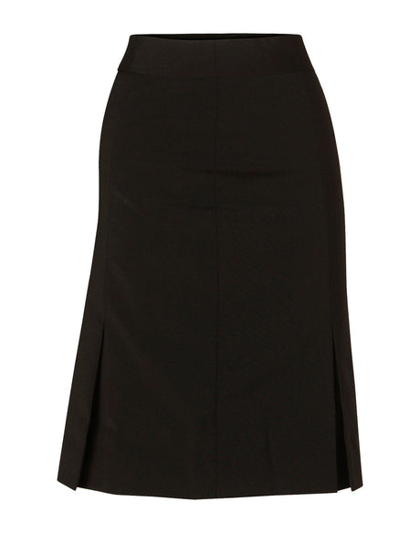 M9473 Women's Wool Blend Strecth Pleated SKirt