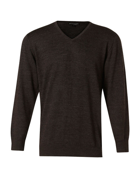 M9502 Men's V-Neck Long Sleeves Jumper