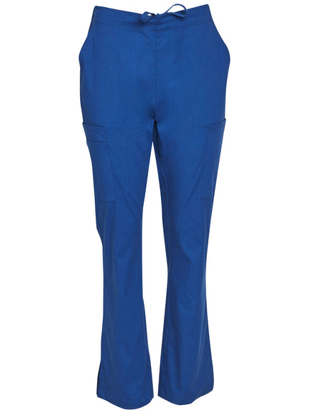 M9720 LADIES SEMI-ELASTIC WAIST TIE SOLID COLOUR SCRUB PANTS