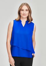 RB260LN-Seville Womens Sleeveless Layered Blouse